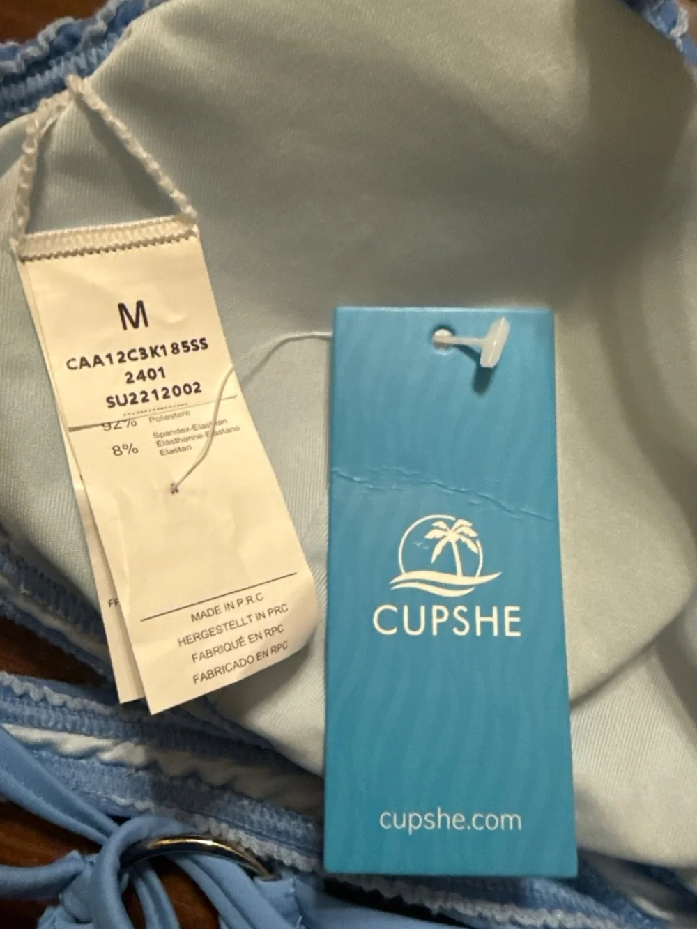 CUPSHE Bikini Top Size Medium